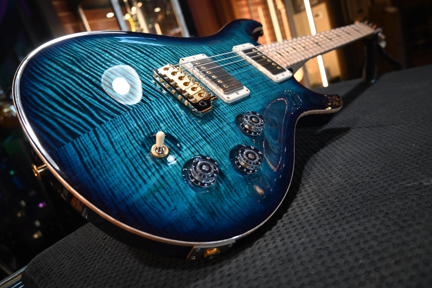 PRS Wood Library DGT 10-Top Figured Maple - Cobalt Blue Guitar #1919