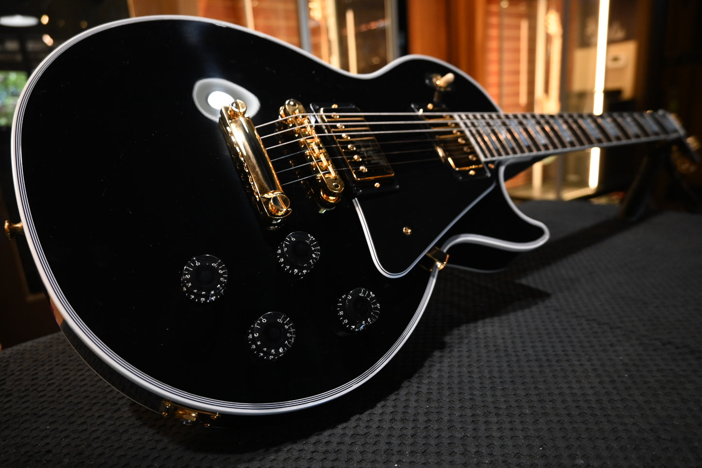 Gibson Custom Shop Les Paul Custom Long Scale - Ebony Guitar #1590