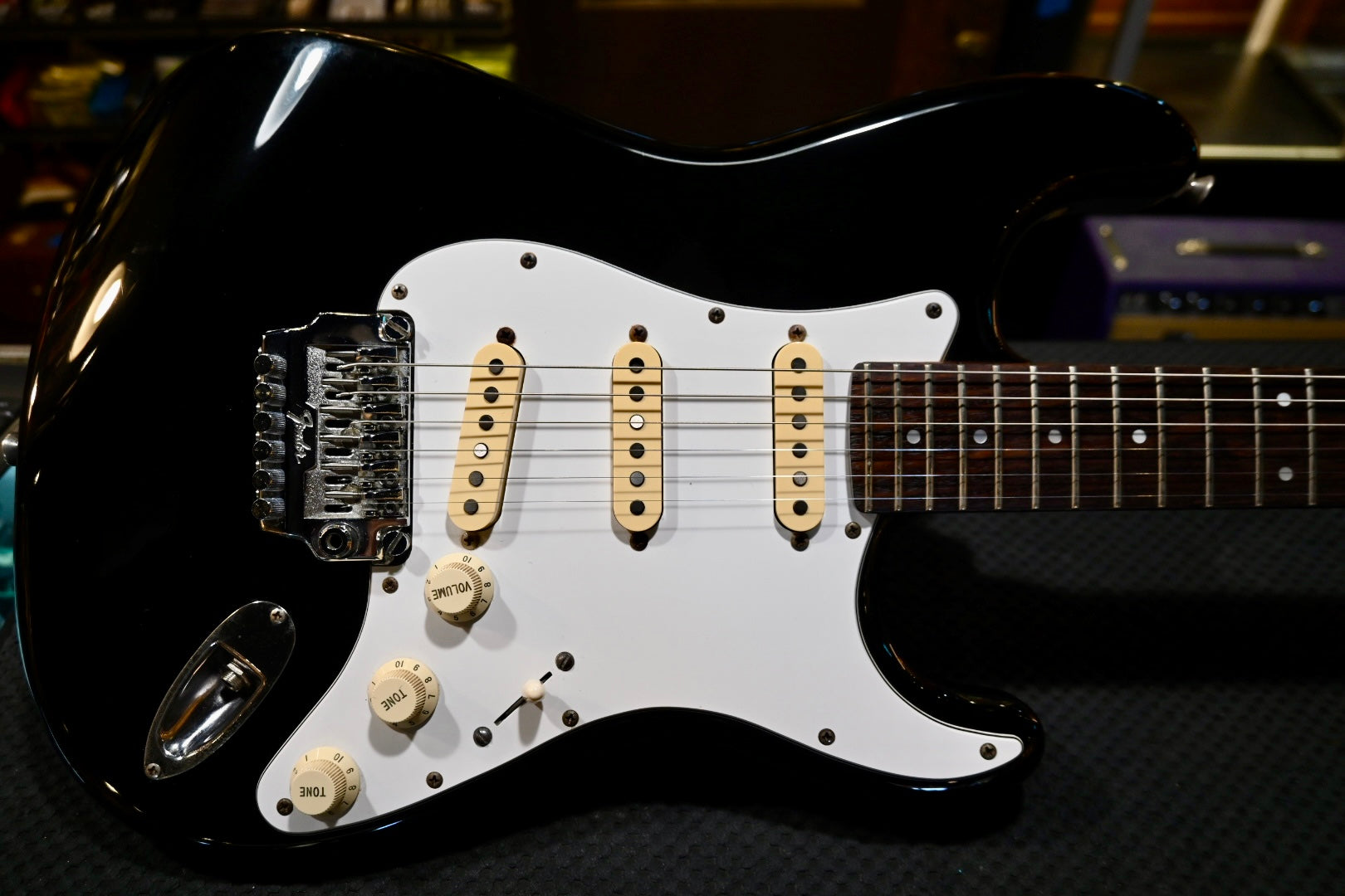 Fender Contemporary Stratocaster MIJ 1986 - Black Guitar #2362 - Danville Music