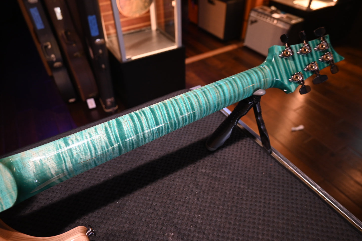 PRS Wood Library McCarty 594 Semi-Hollow Danville Music 35th Anniversary Artist Top - Bahamian Blue Guitar #8204