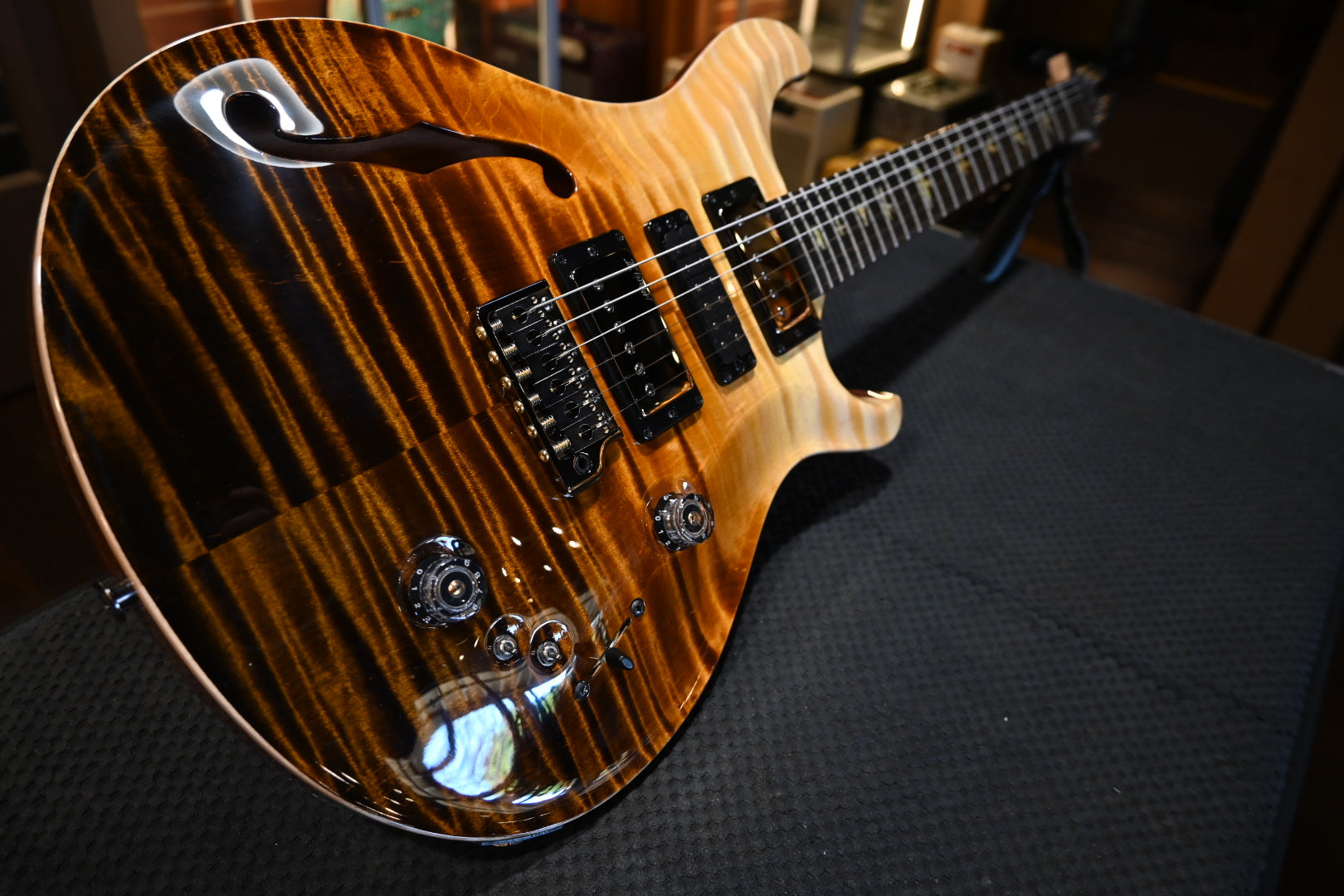 PRS Wood Library Special Semi-Hollow Danville Music 35th Anniversary Artist Top - Sandstorm Fade Guitar #6048 - Danville Music