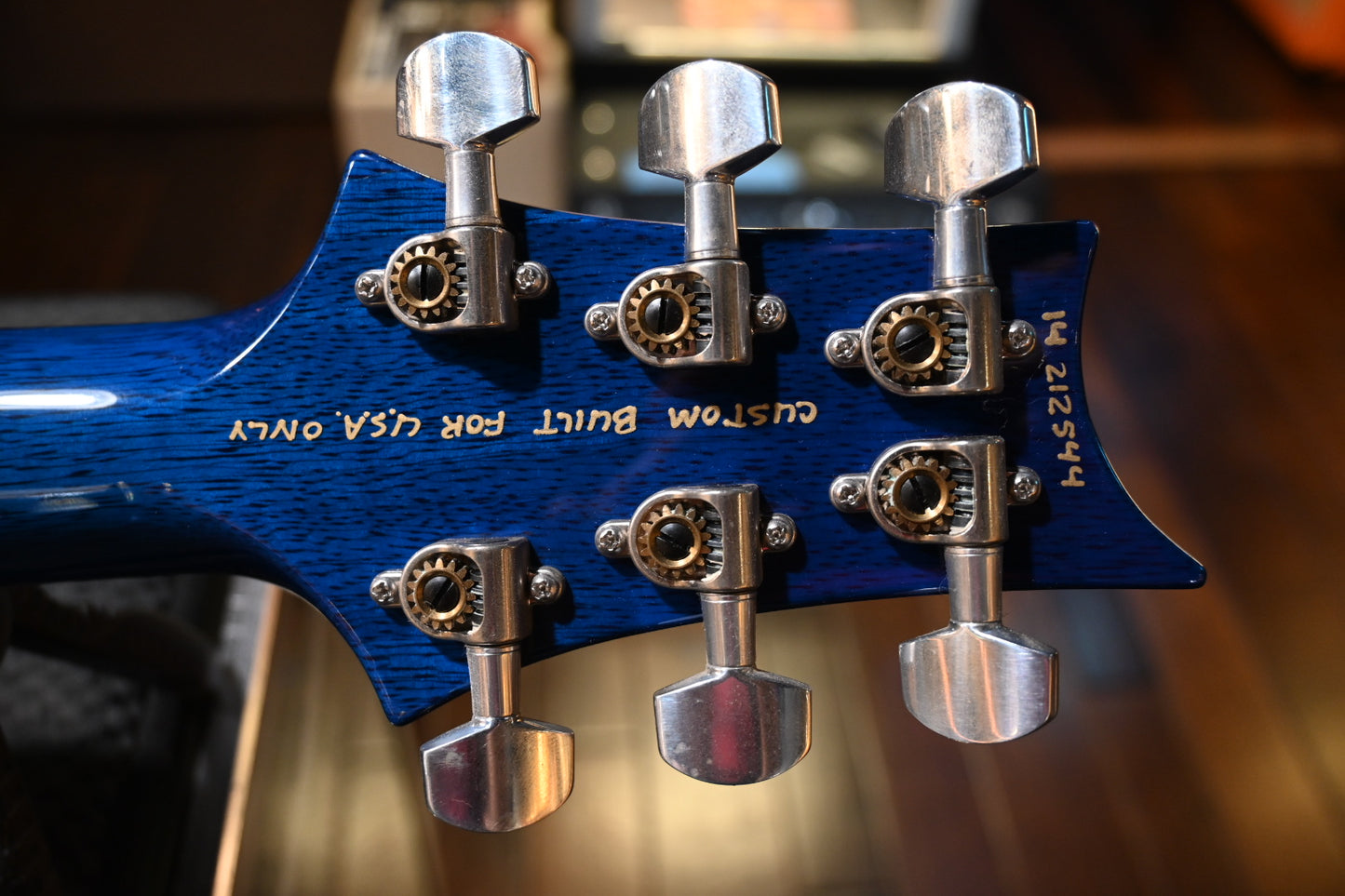 PRS Wood Library Custom 24 Piezo Brazilian 2014 - Violet Blue Burst Guitar #2544