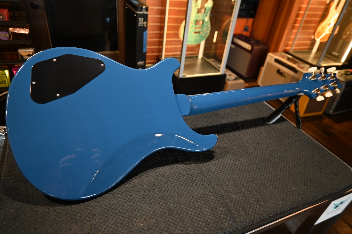 PRS Wood Library S2 McCarty 594 Thinline 85/15s and Ebony Board - Space Blue Guitar #5487 - Danville Music