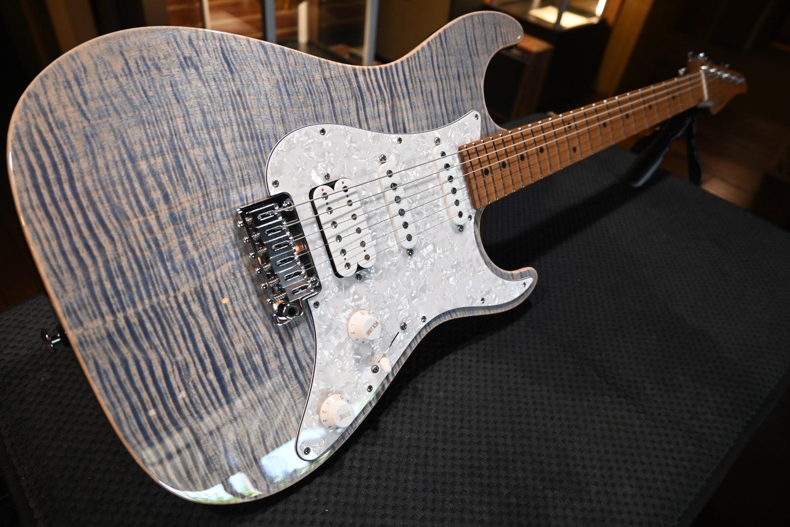 Suhr Standard Plus - Trans Blue Denim Slate Guitar #2247 - Danville Music