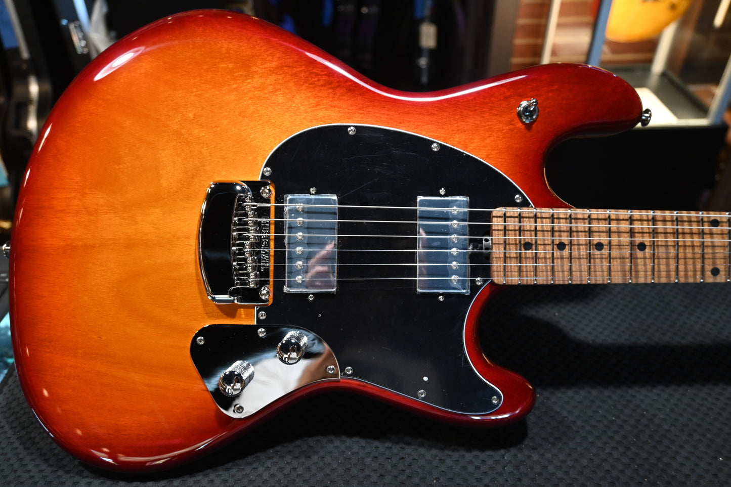 Music Man Stingray RS - Burnt Amber Guitar #3536 - Danville Music