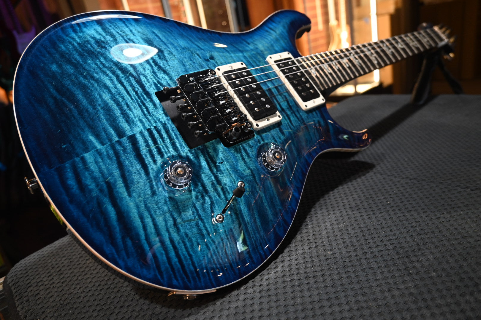 PRS Custom 24 Floyd 10-Top - Cobalt Blue Guitar #8548