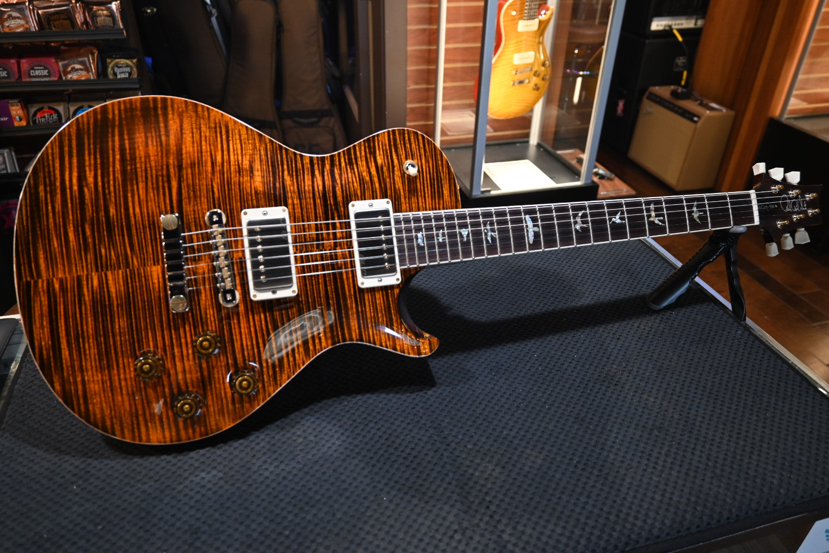 PRS McCarty SC 594 Single-Cut 10-Top - Orange Tiger Guitar #3983 - Danville Music