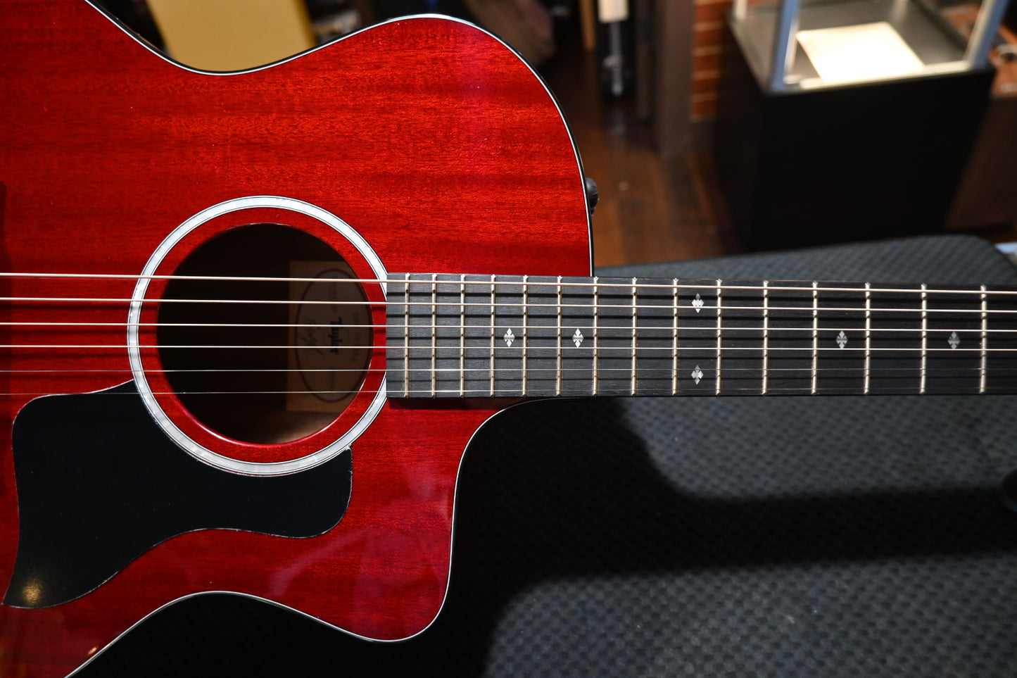 Taylor 224ce DLX LTD - Trans Red Guitar #3285 - Danville Music