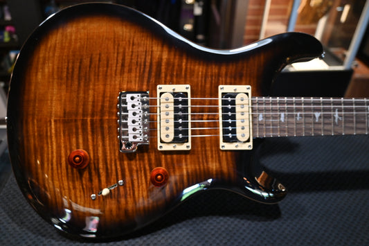 PRS SE Custom 24 - Black Gold Sunburst Guitar #1549 - Danville Music