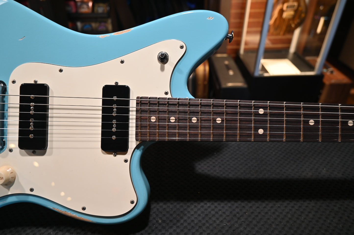 Suhr Custom Classic JM Antique - Daphne Blue Guitar #5075 - Danville Music