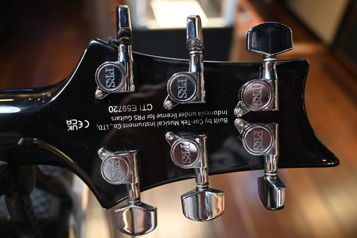 PRS SE Custom 24 - Black Gold Sunburst Guitar #9720 - Danville Music