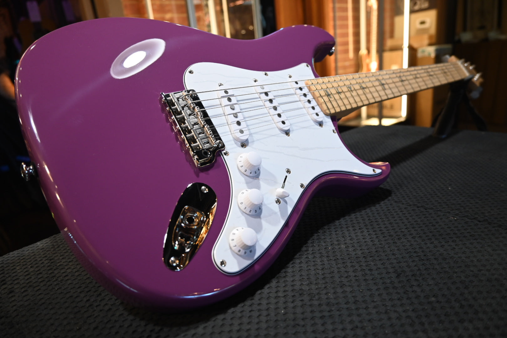 PRS SE Silver Sky Maple - Summit Purple Guitar #9558 - Danville Music