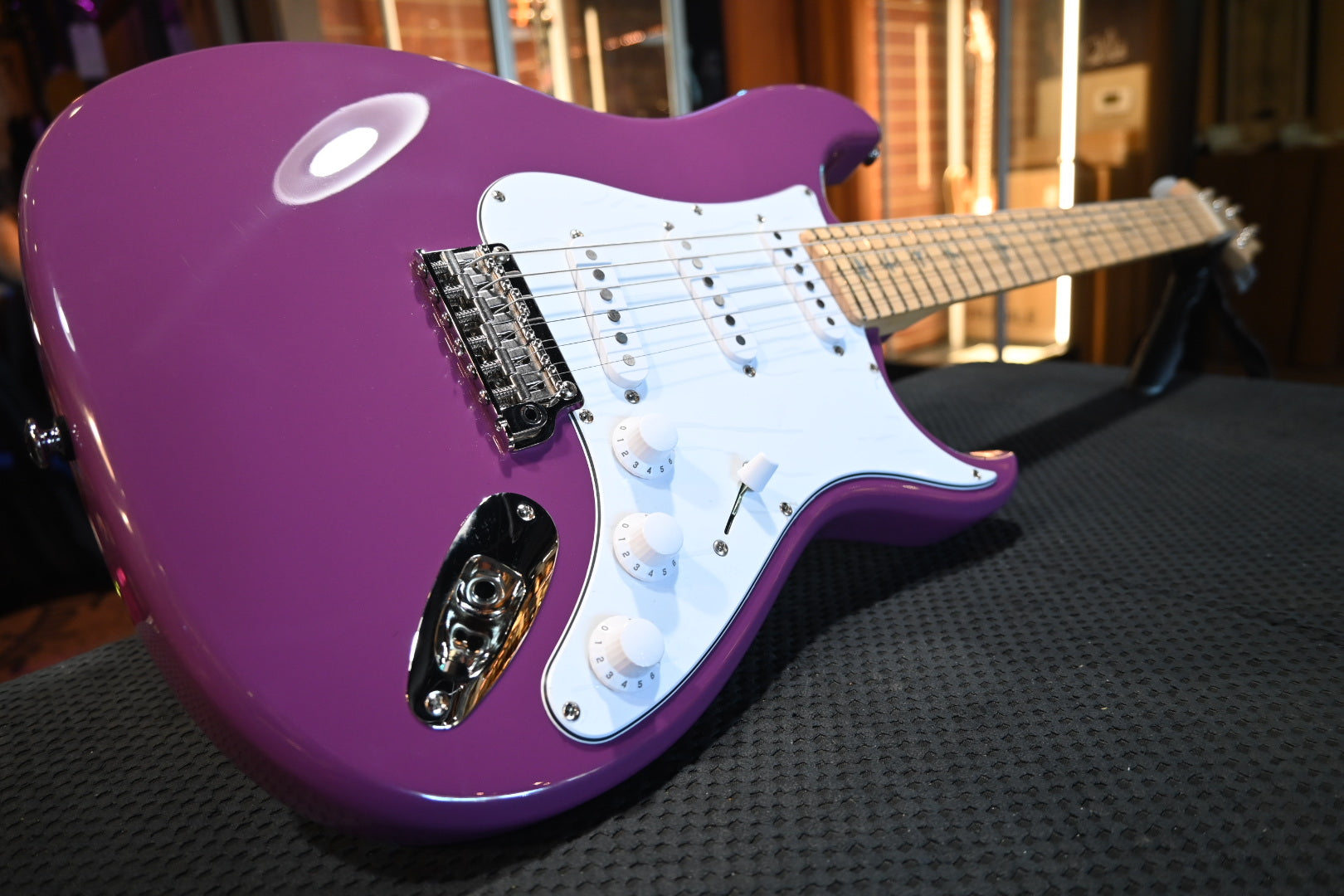 PRS SE Silver Sky Maple - Summit Purple Guitar #9573 - Danville Music