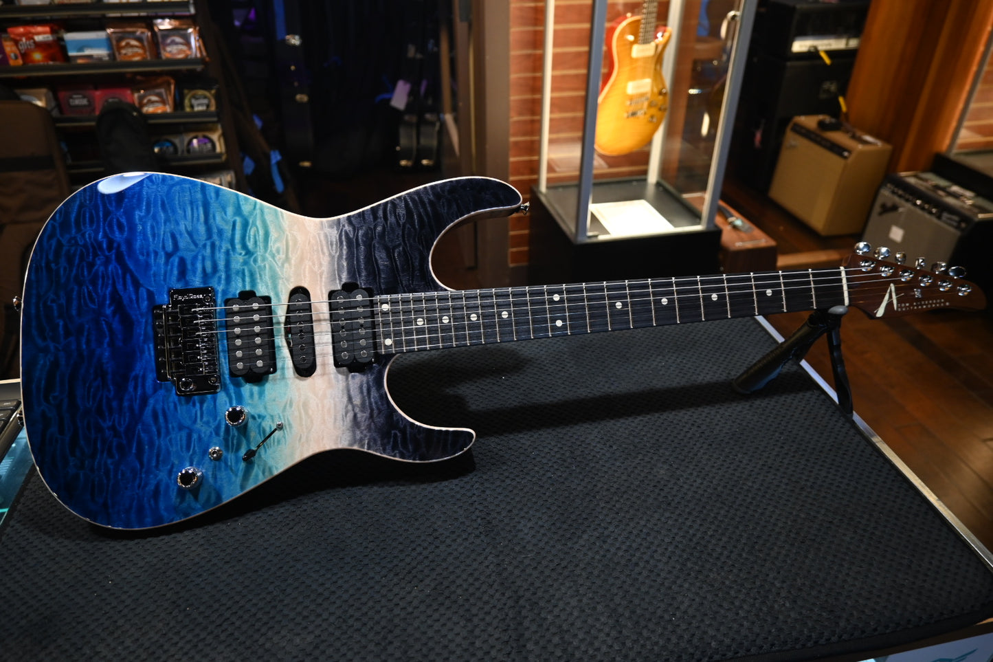 Tom Anderson Angel - Ocean Storm Double Wipeout Guitar #923P - Danville Music