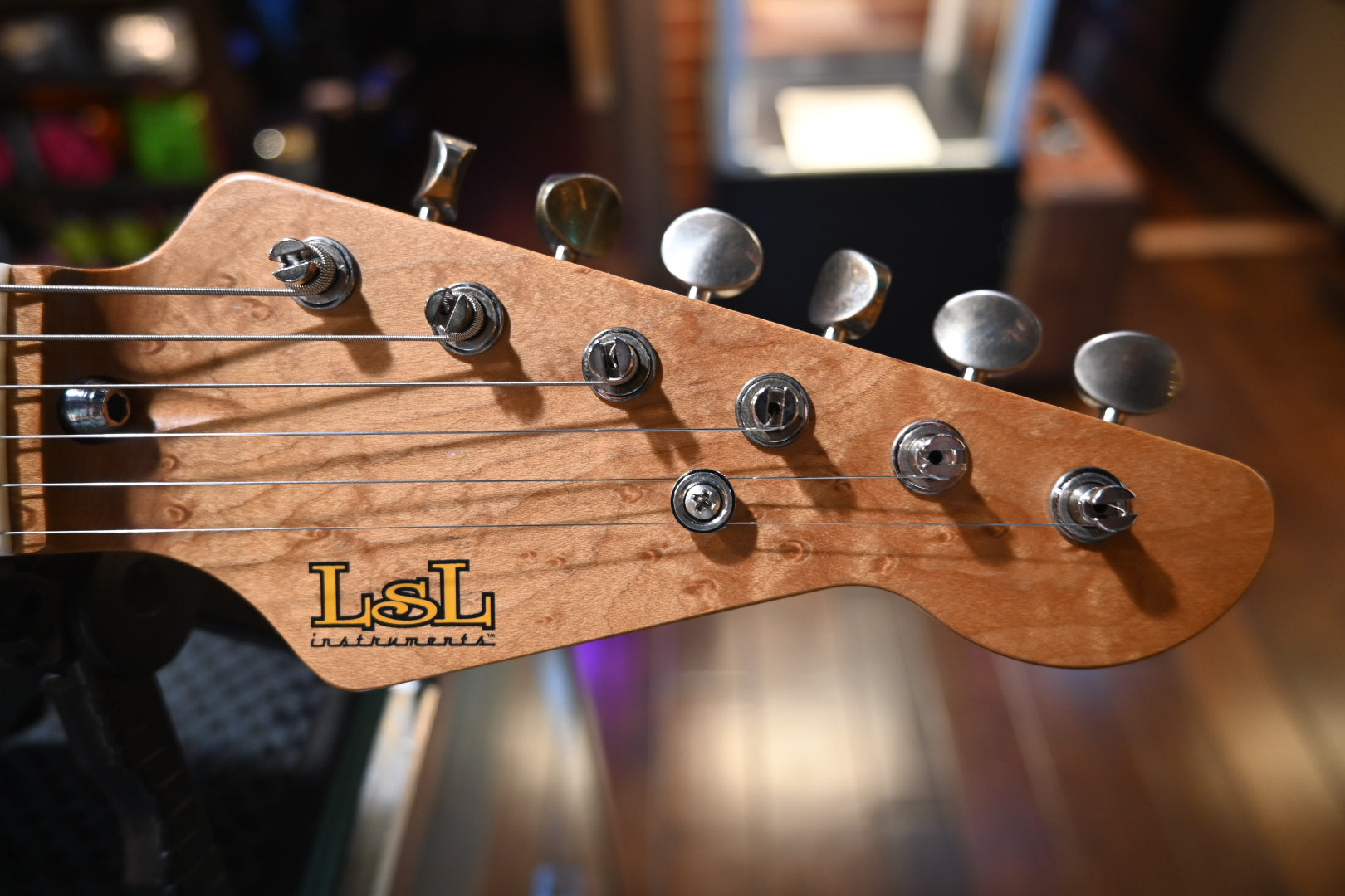 Lsl Instruments Saticoy HSS - Brown Burst Guitar “Birdia” #5808 - Danville Music