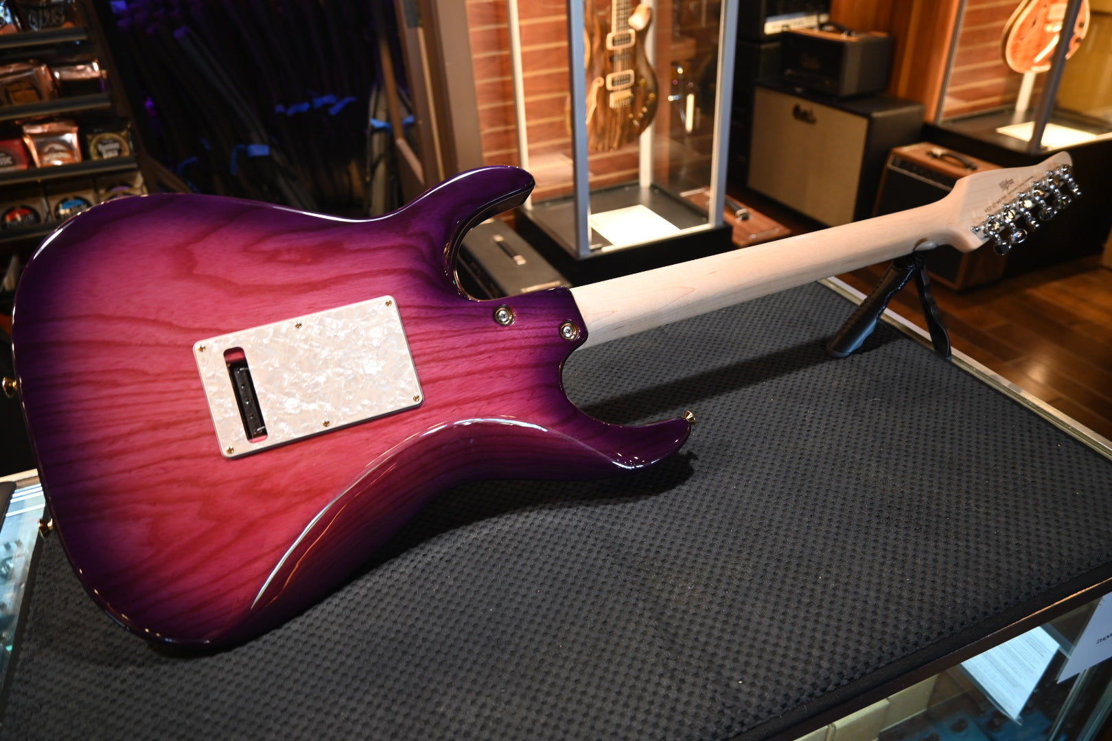Tom Anderson Guardian Angel - Natural Pink to Purple Burst Guitar #723A - Danville Music