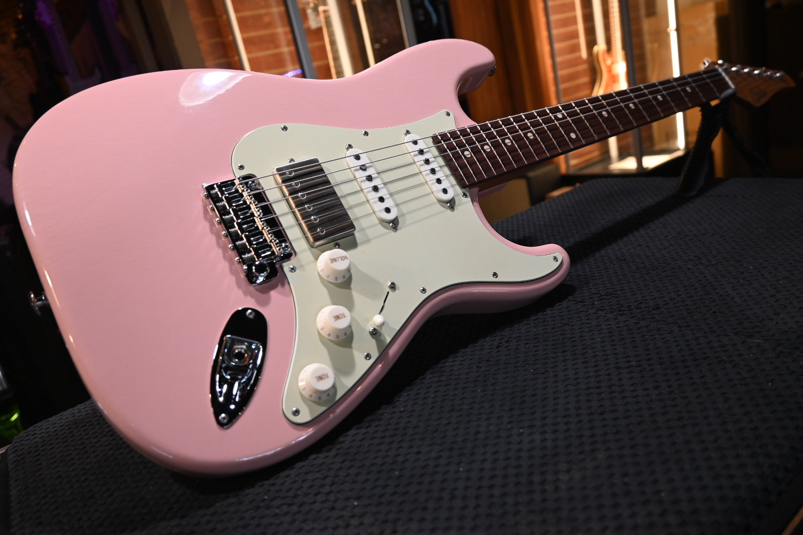 Suhr Mateus Asato Signature Series Classic S Antique - Shell Pink Guitar #6151 - Danville Music