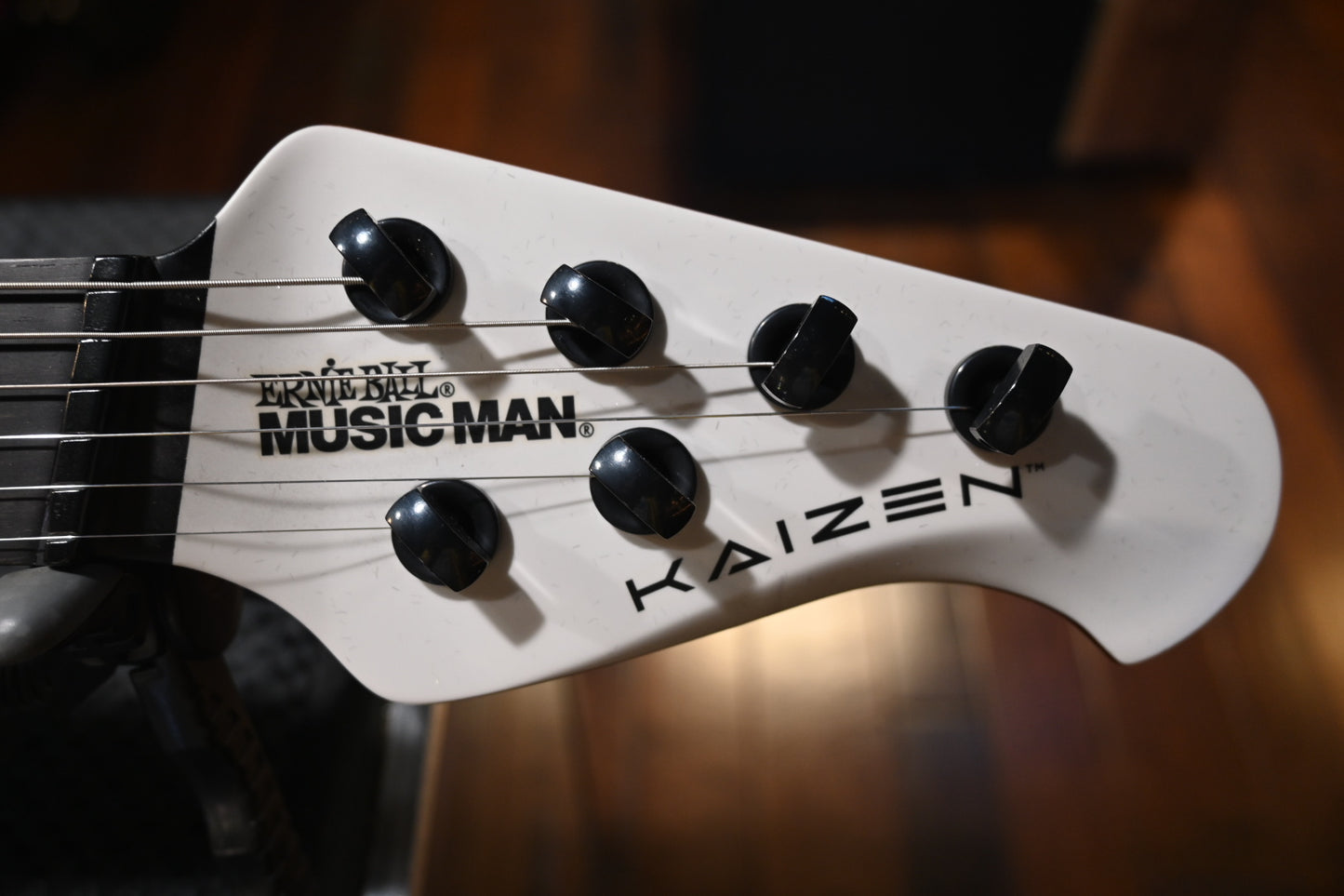 Music Man Kaizen 6 - Chalk White Guitar #8995 - Danville Music