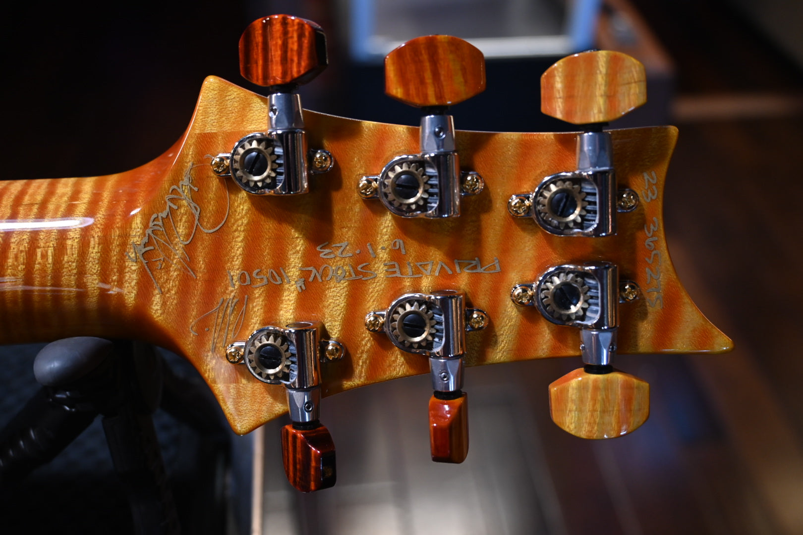 PRS Private Stock Hollowbody II Piezo Koi Inlay - Electric Tiger Glow Guitar #10501 - Danville Music