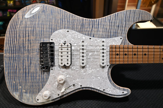 Suhr Standard Plus - Trans Blue Denim Slate Guitar #2247 - Danville Music