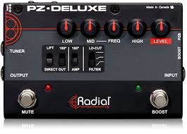 Radial Engineering PZ-Deluxe Acoustic Preamp / Direct Box Guitar Pedal