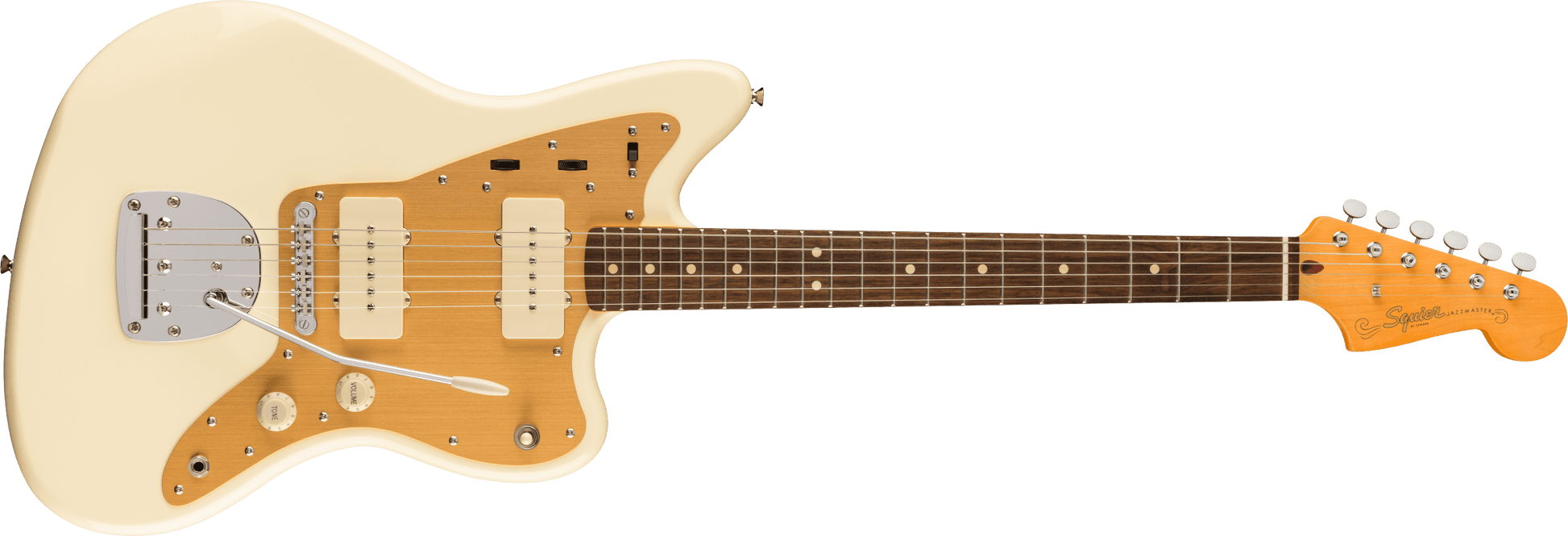 Fender Squire J Mascis Jazzmaster - Vintage White Guitar - Danville Music