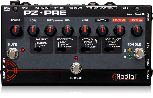 Radial Engineering Tonebone PZ-Pre Acoustic Direct Box Preamp