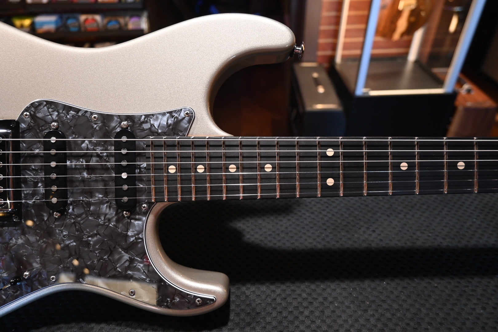 Suhr Pete Thorn Signature Series Standard HSS - Inca Silver Guitar #6879 - Danville Music