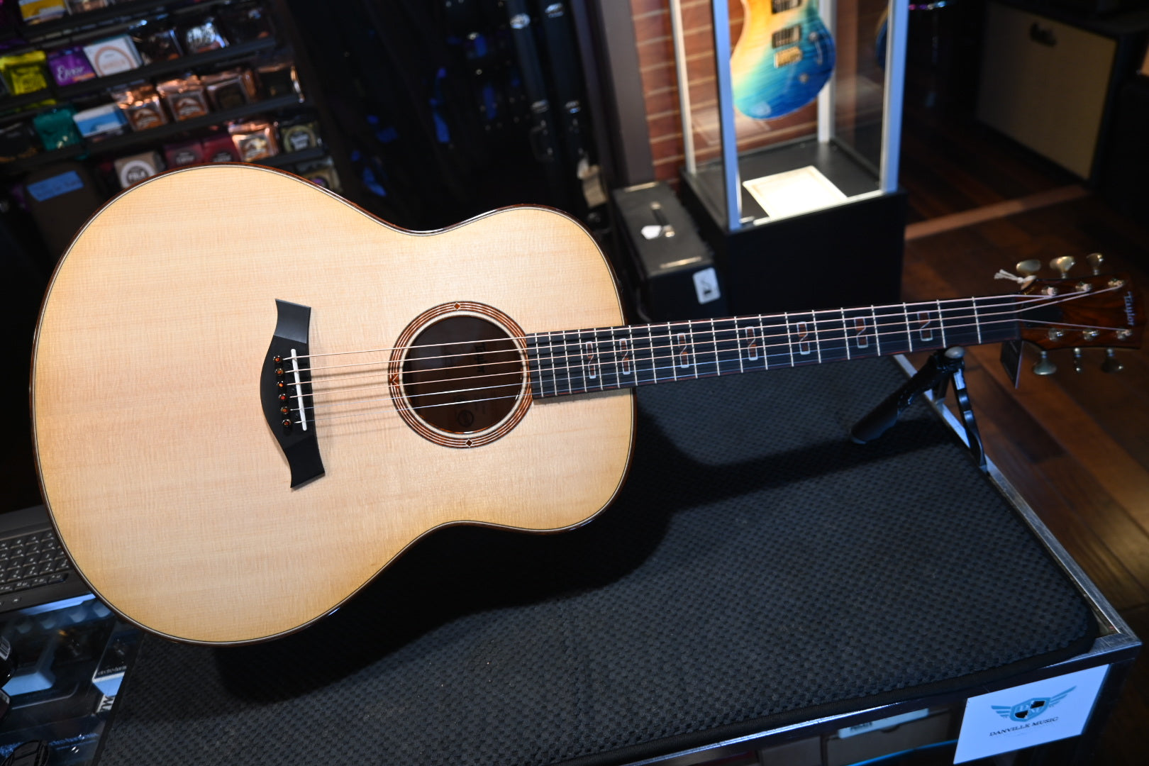 Taylor Custom GO Grand Orchestra Lutz Spruce/Quilt Maple (Catch #30) #3148 - Danville Music