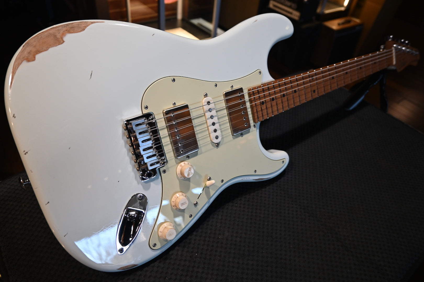 Suhr Ian Thornley Signature Classic S Antique - Sonic White Guitar #2251 - Danville Music