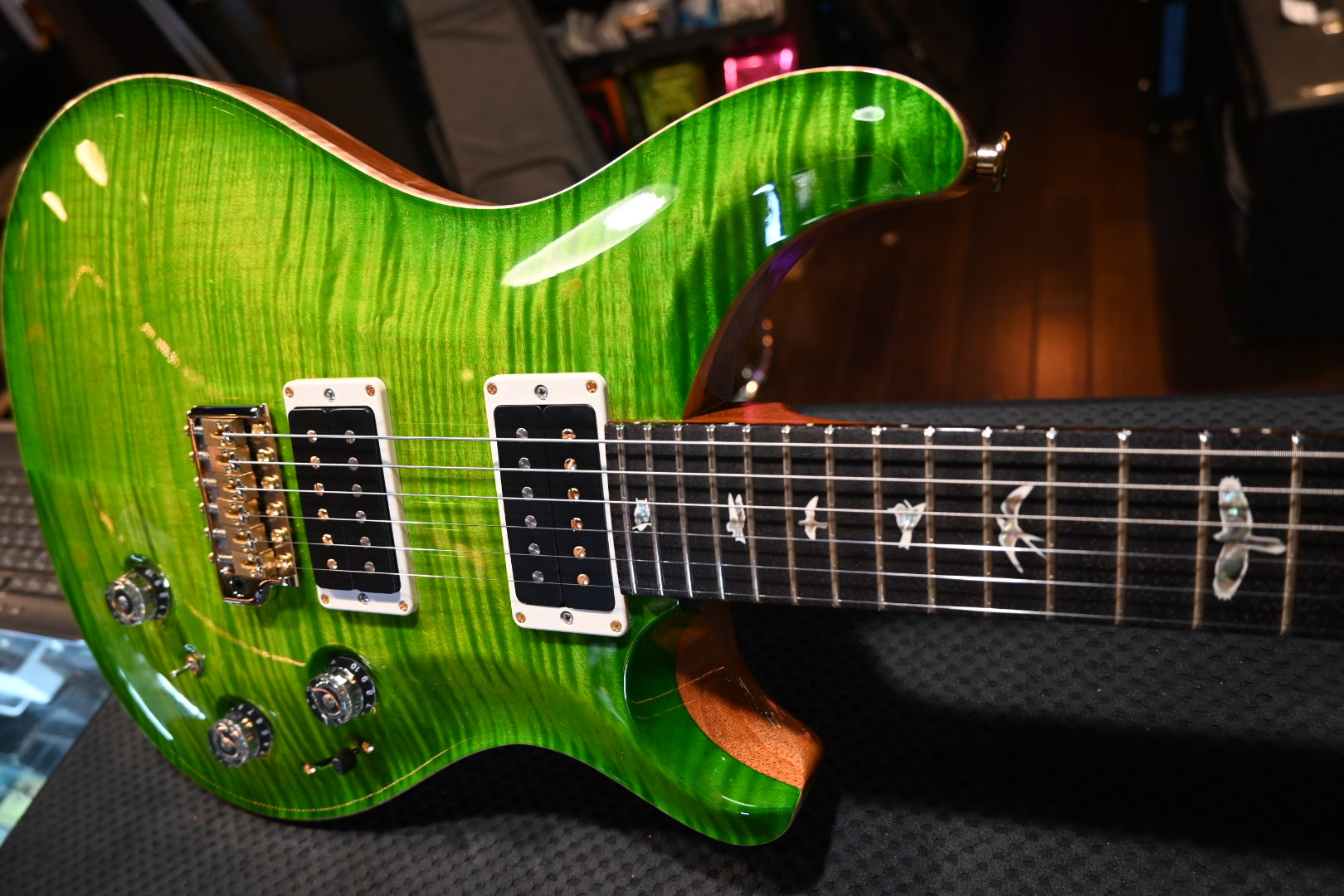 PRS Custom 24 Piezo 10-Top - Eriza Verde Guitar #4581 - Danville Music