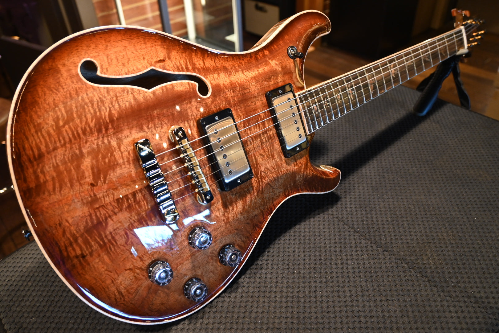 PRS Paul Reed Smith Private Stock McCarty 594 Semi-Hollow Koa - Natural with Light Smoked Burst #9377 - Danville Music