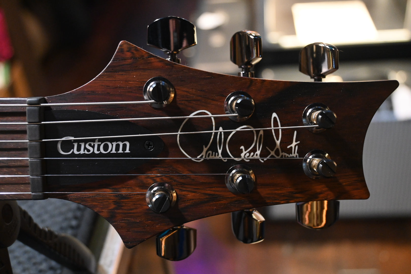 PRS Wood Library Custom 24-08 10-Top Quilt Rosewood Neck BRW - Fire Red to Grey Black Fade Satin Guitar #7528 - Danville Music