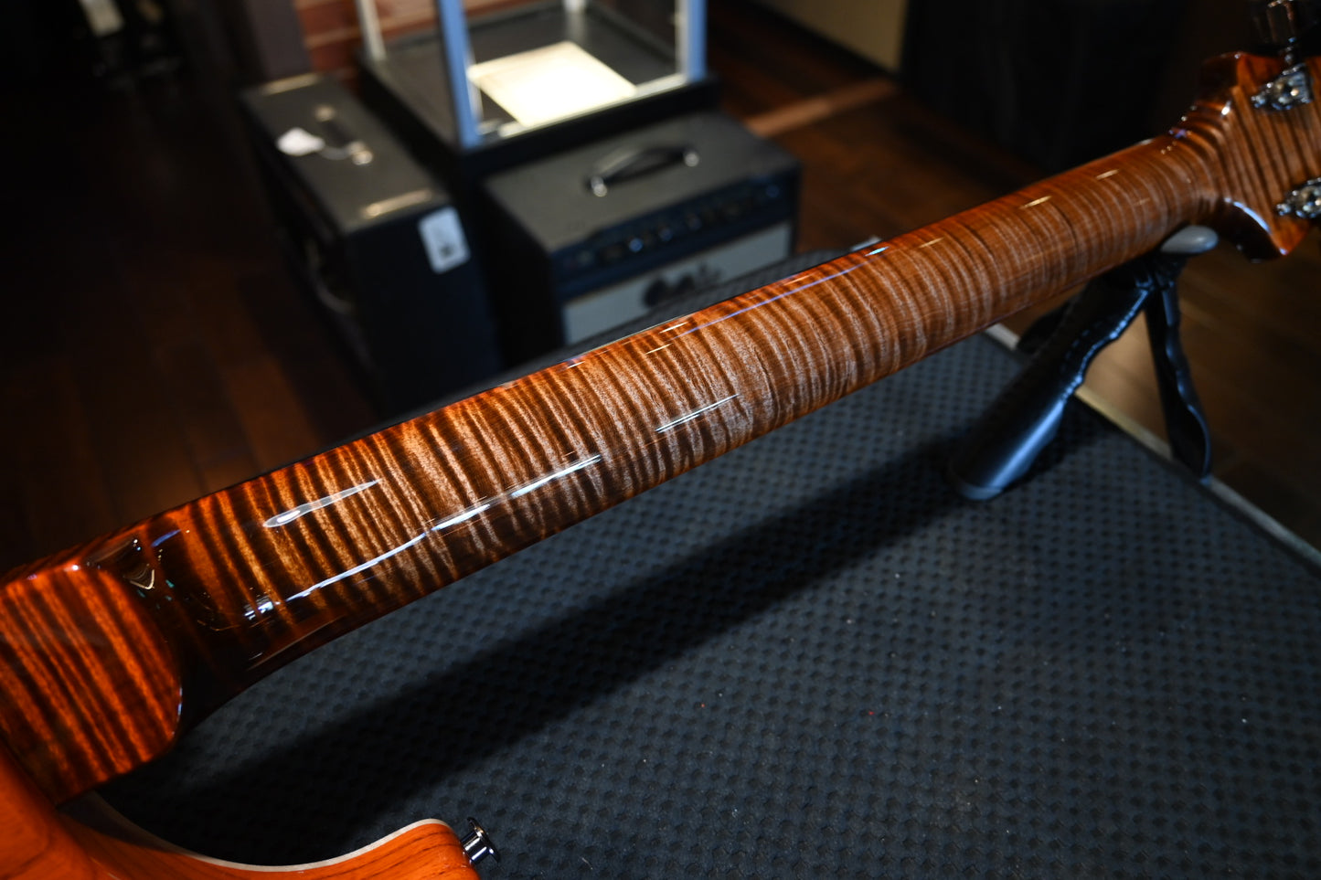 PRS Wood Library Modern Eagle V Swamp Ash Figured Maple Neck - Autumn Sky Guitar #9302 - Danville Music