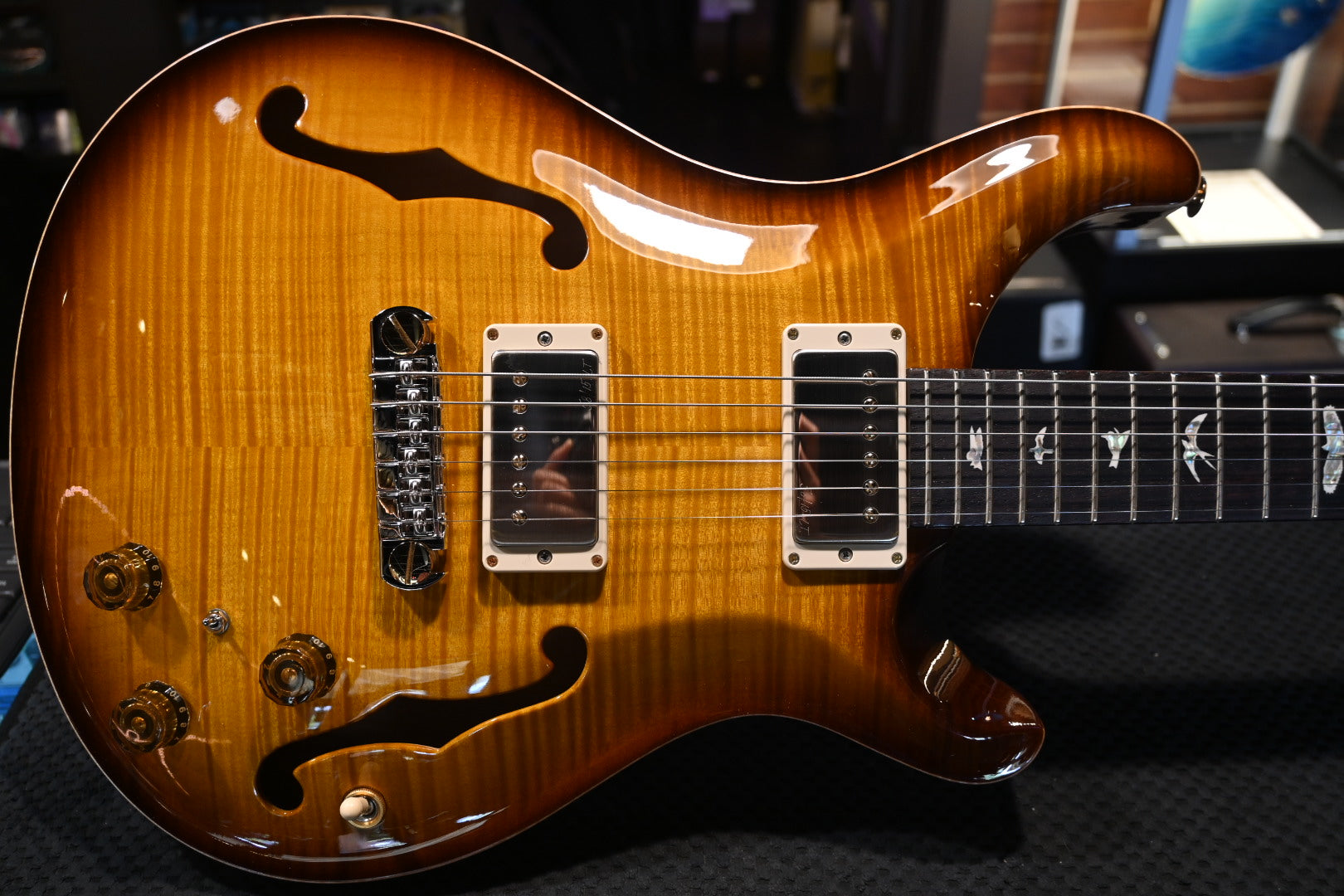 PRS Hollowbody II Piezo 10-Top McCarty Tobacco Sunburst Guitar