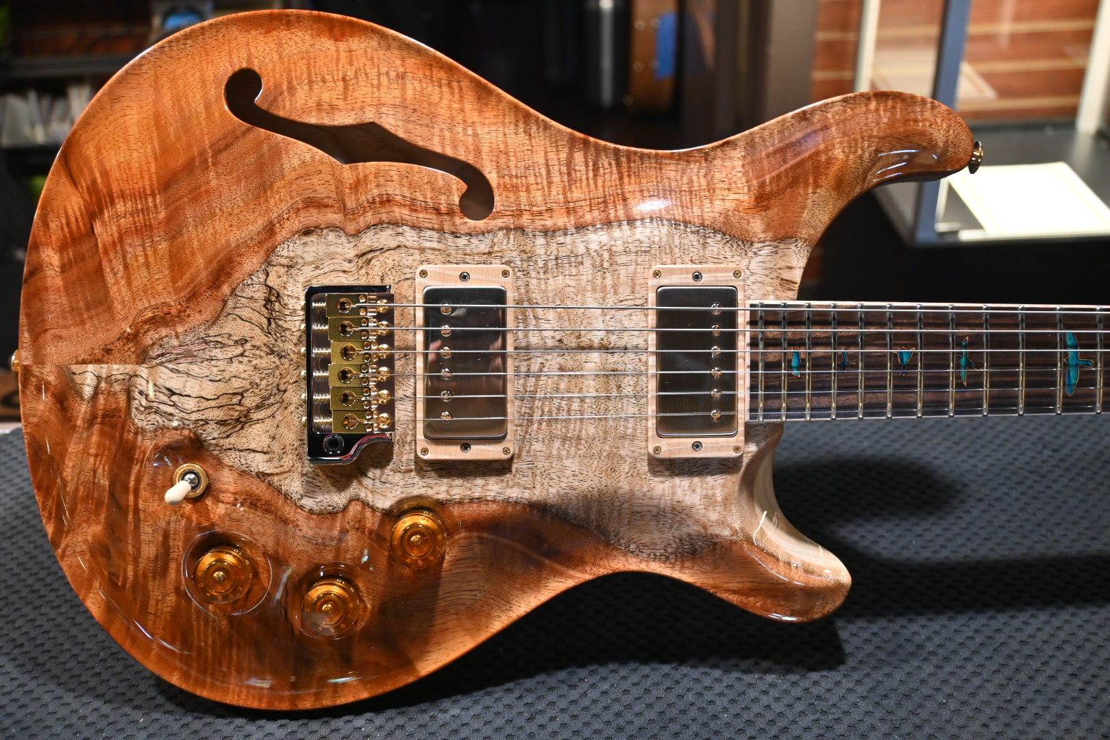 PRS Private Stock DGT Semi-Hollow Koa - Laguna Smokedburst Guitar #9673 - Danville Music