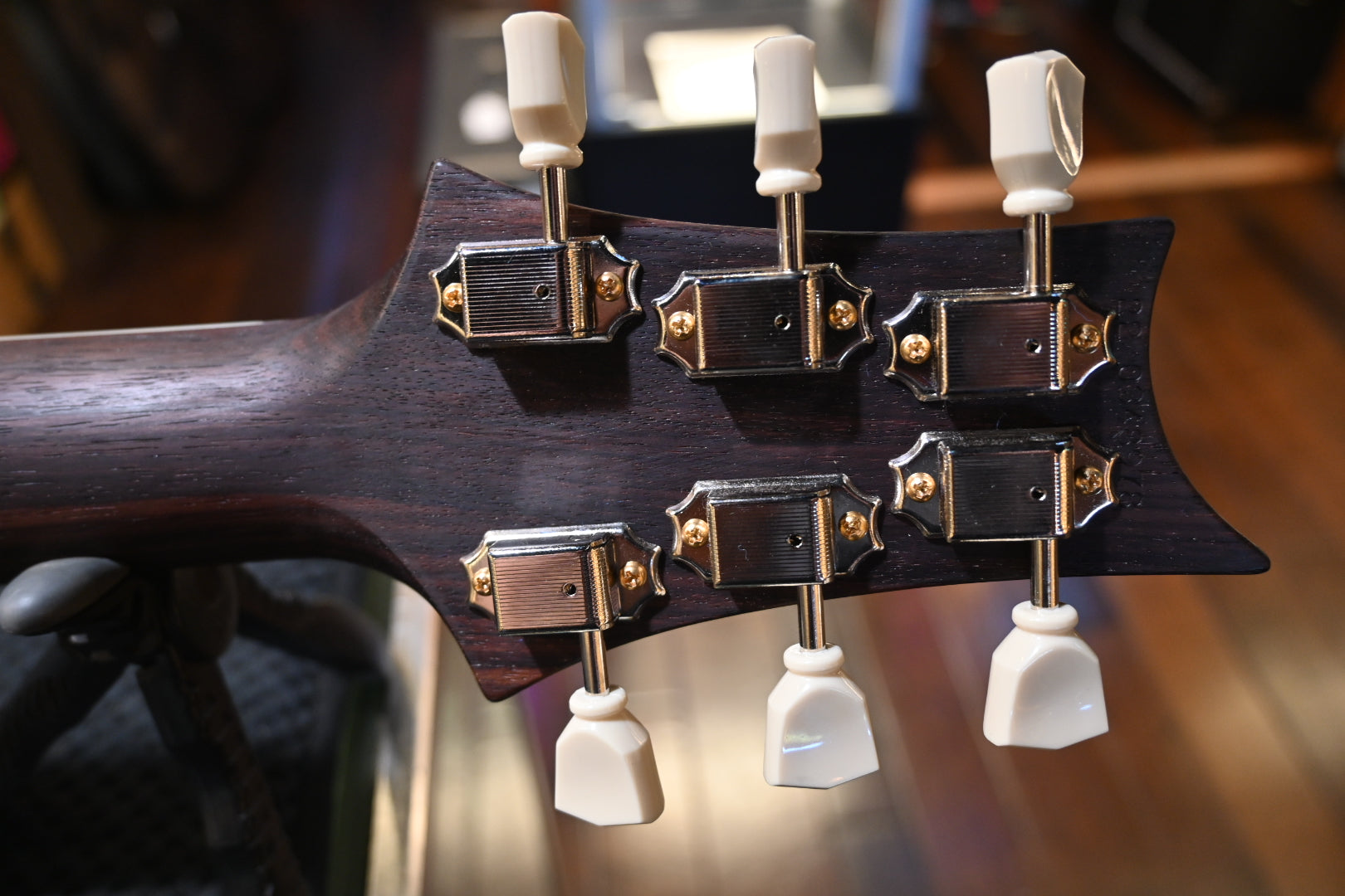 PRS Wood Library McCarty 594 10-Top Quilt Rosewood Neck - Faded Whale Blue Natural Back Guitar #8978 - Danville Music
