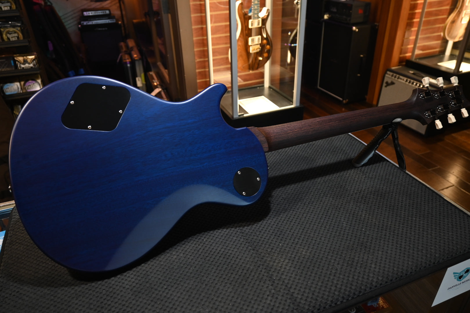 PRS Wood Library McCarty SC 594 Single-Cut Rosewood Neck - Makena Blue Satin Guitar #8442 - Danville Music