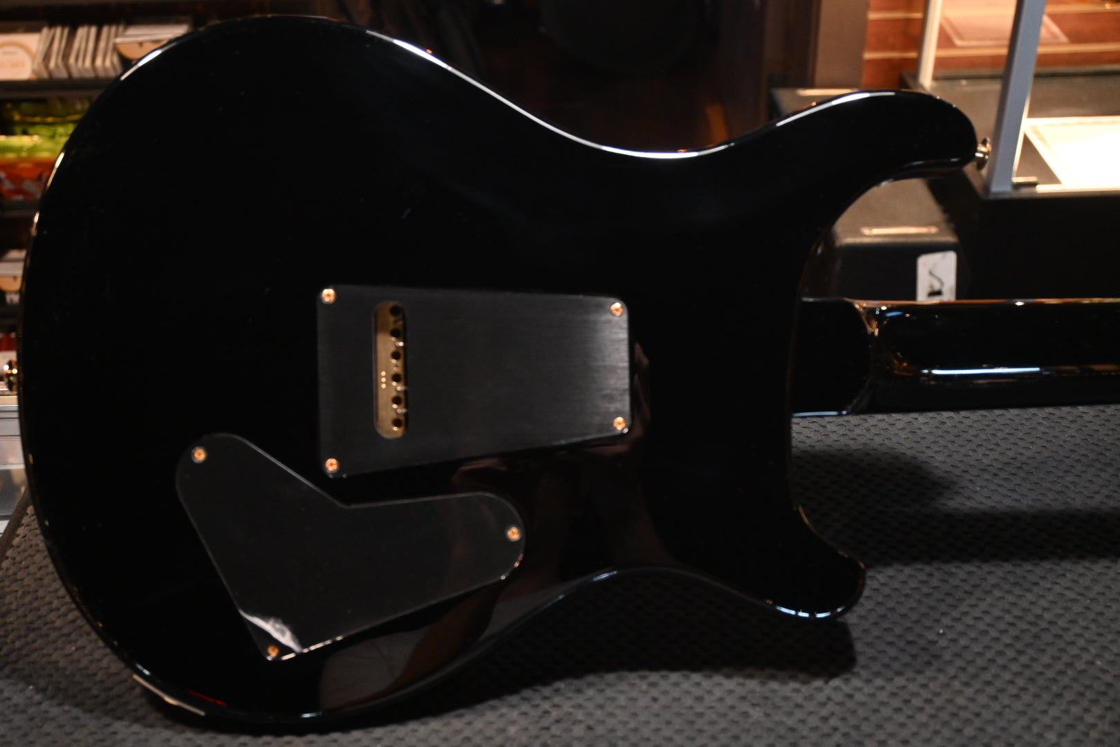 PRS Wood Library Custom 24 Lefty 10-Top Brazilian Rosewood - Charcoal Tri-Color Burst Guitar #8013 - Danville Music