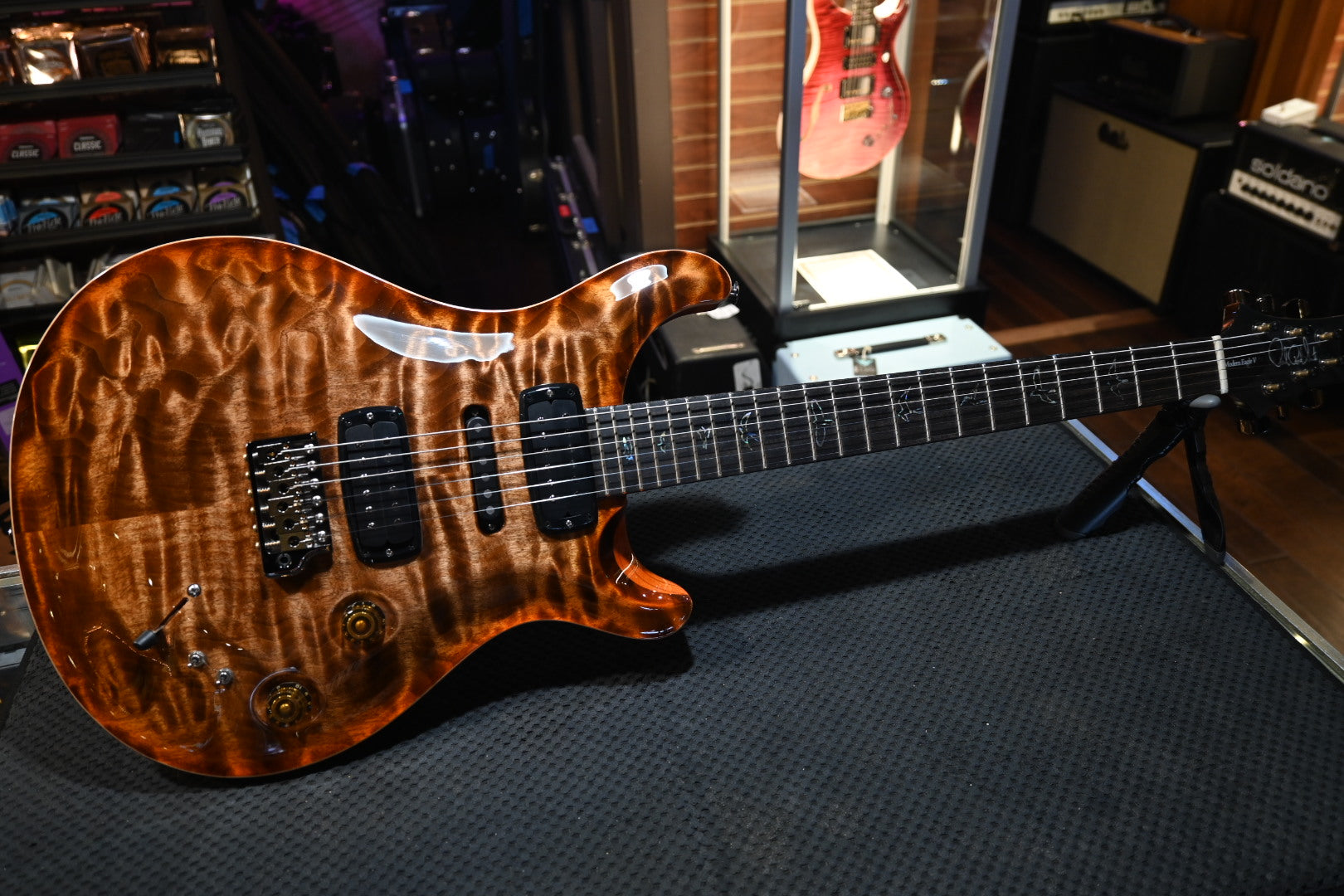 PRS Wood Library Modern Eagle V 10-Top Quilt - Autumn Sky Guitar #9651 - Danville Music