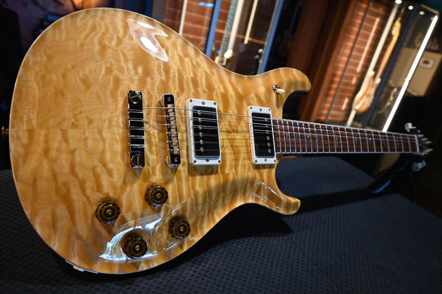 PRS Wood Library McCarty 594 10-Top Quilt Rosewood Neck - Honey Guitar #8977 - Danville Music