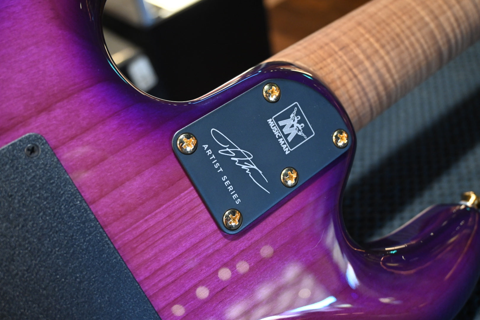 Music Man Jason Richardson 7-String Cutlass - Majora Purple Guitar #8318 - Danville Music