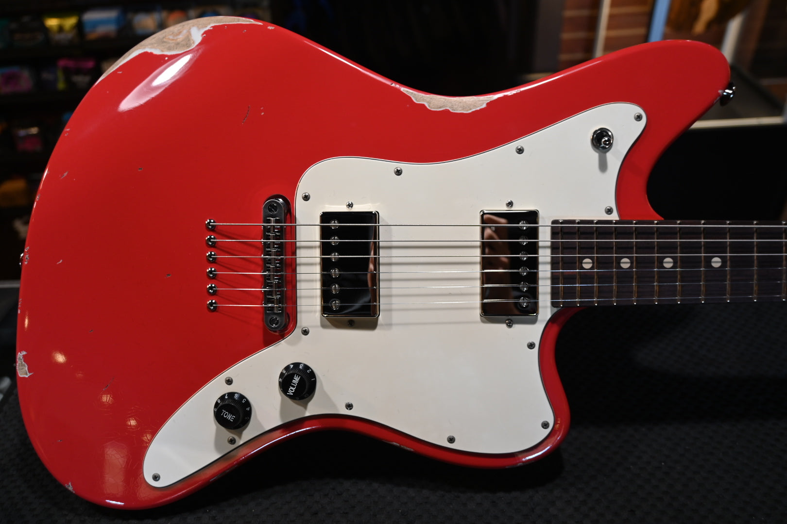 Suhr Custom Classic JM Antique - Fiesta Red Guitar #5076 - Danville Music