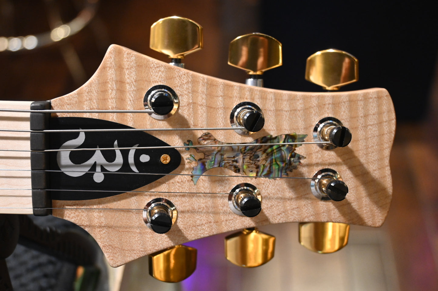 PRS Santana Retro 10-Top Korina Back Figured Maple Neck - Vintage Natural Guitar #5056 - Danville Music
