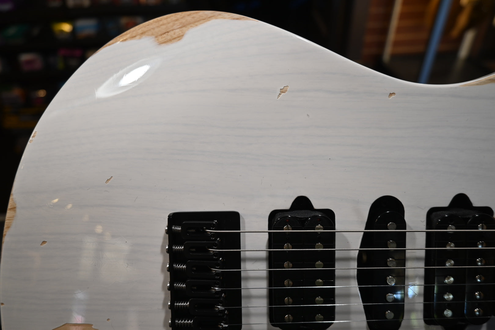Suhr Custom Modern Antique - Trans White Guitar #5077 - Danville Music