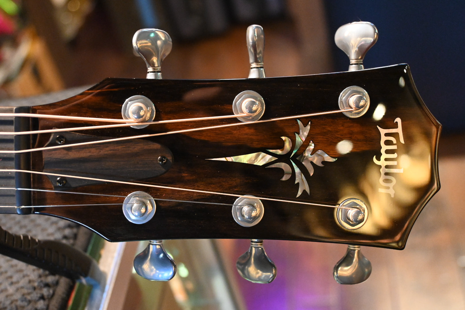 Taylor Custom GA Sinker Redwood/AA Quilt Maple - Cherry “Wyvern” Burst #2193 - Danville Music