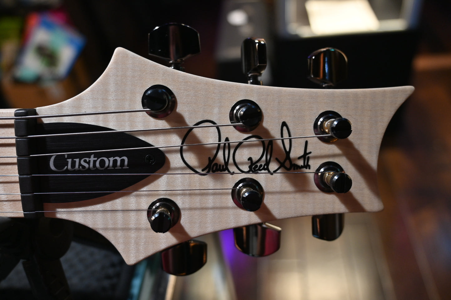 PRS Wood Library Custom 24 10-Top Figured Maple - Autumn Sky Guitar #2119 - Danville Music