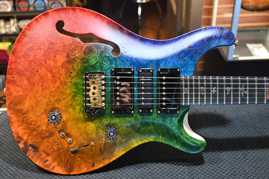 PRS Private Stock Special 24 Semi-Hollow - Satin Stoned Burl Guitar #9376 - Danville Music