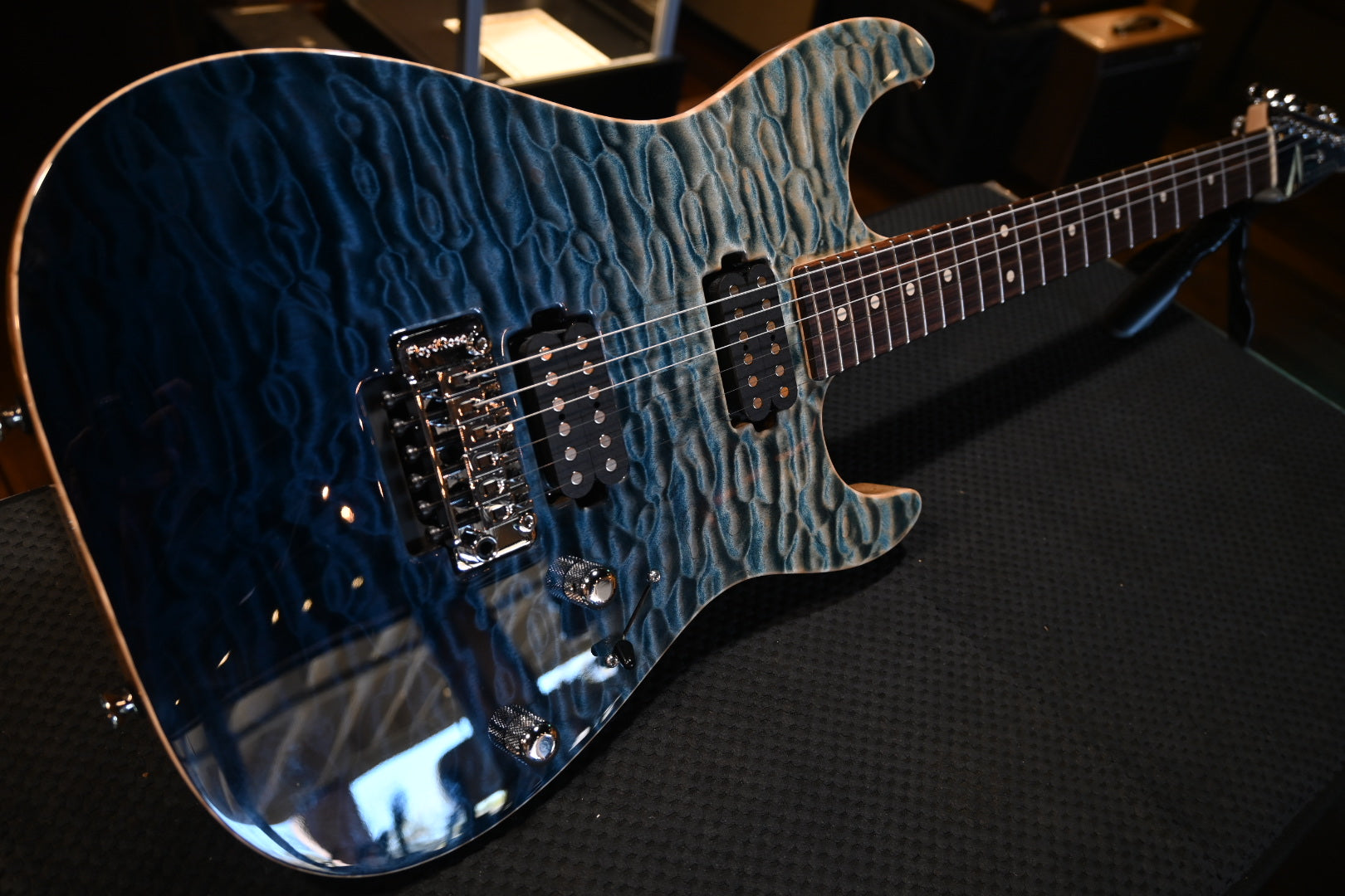 Tom Anderson Drop Top - Arctic Blue Surf Guitar #322P - Danville Music