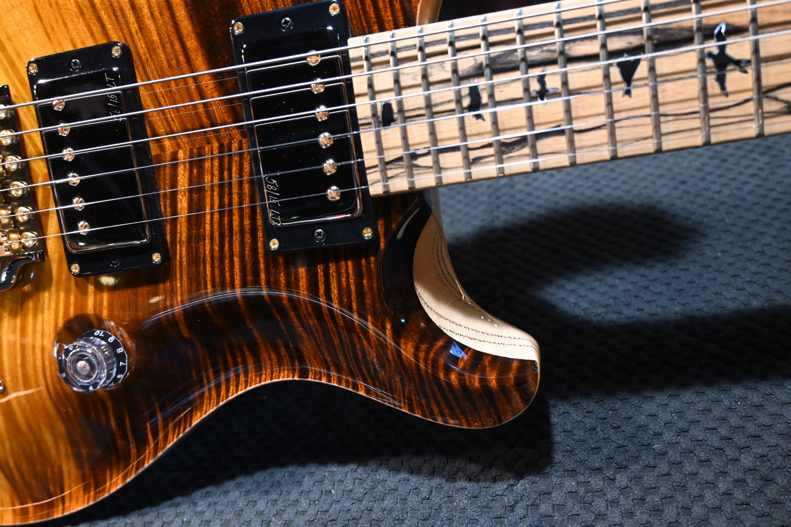 PRS Private Stock Custom 24 Pale Moon Ebony - Sandstorm Dragon’s Breath Guitar #9922 - Danville Music